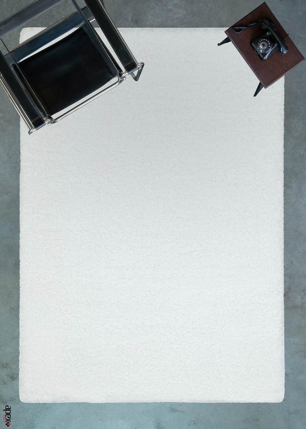 Cosy White Shaggy Thick Plush Rug 9901