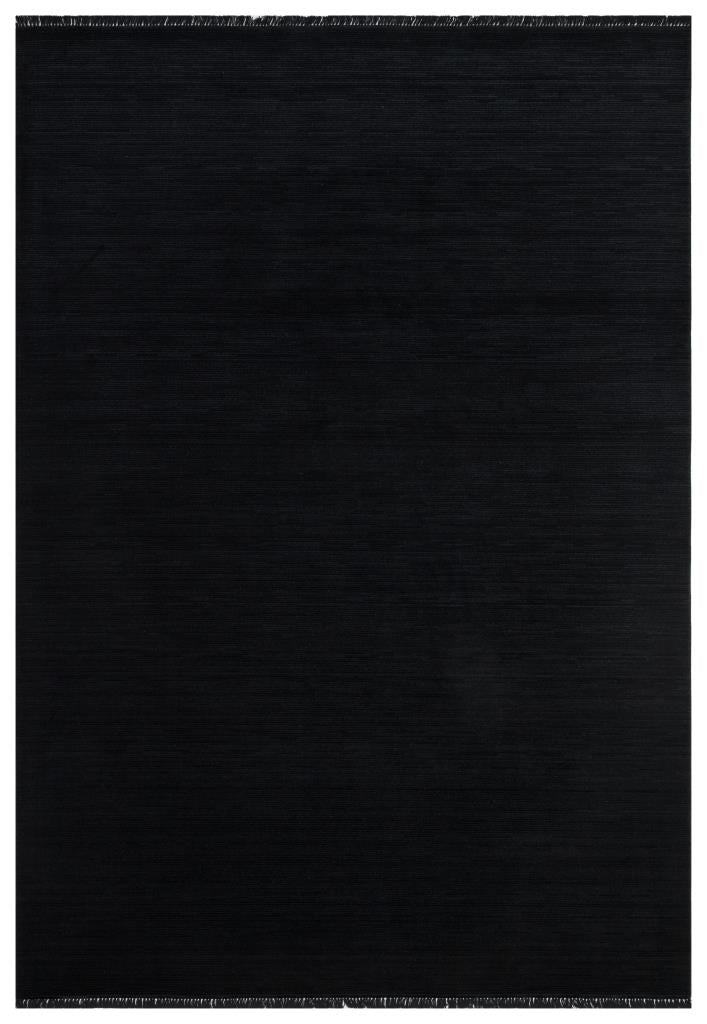 Dali Flat Pattern Black Living Room Rug 2514