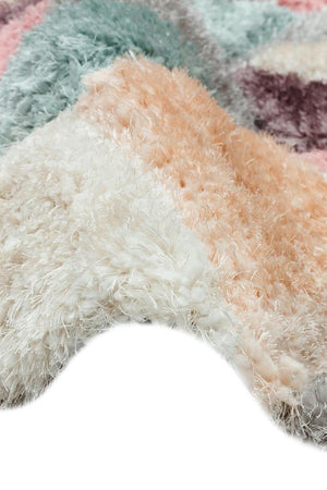 Florida Multi Shaggy Thick Plush Rug 5211