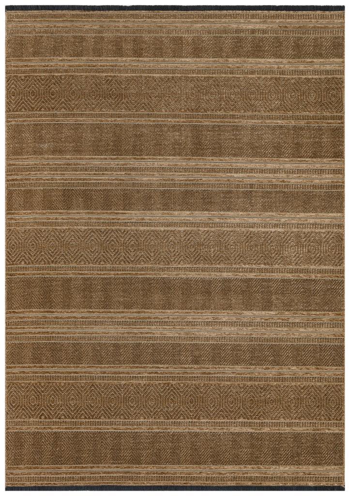 Gloria Jute Scandinavian Patterned Beige Kilim Rug 4002