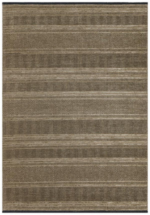 Gloria Jute Scandinavian Patterned Taupe Kilim Rug 4003