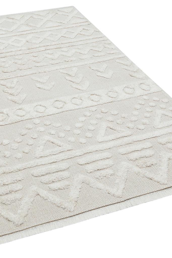 Habitat Ecru Scandinavian Patterned Shaggy Cotton Children&#39;s Rug 7601