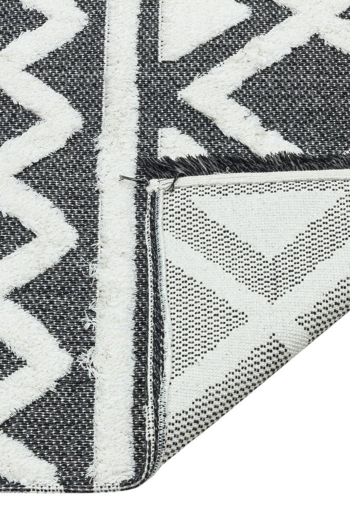 Habitat Grey Scandinavian Patterned Shaggy Cotton Children&#39;s Rug 7602