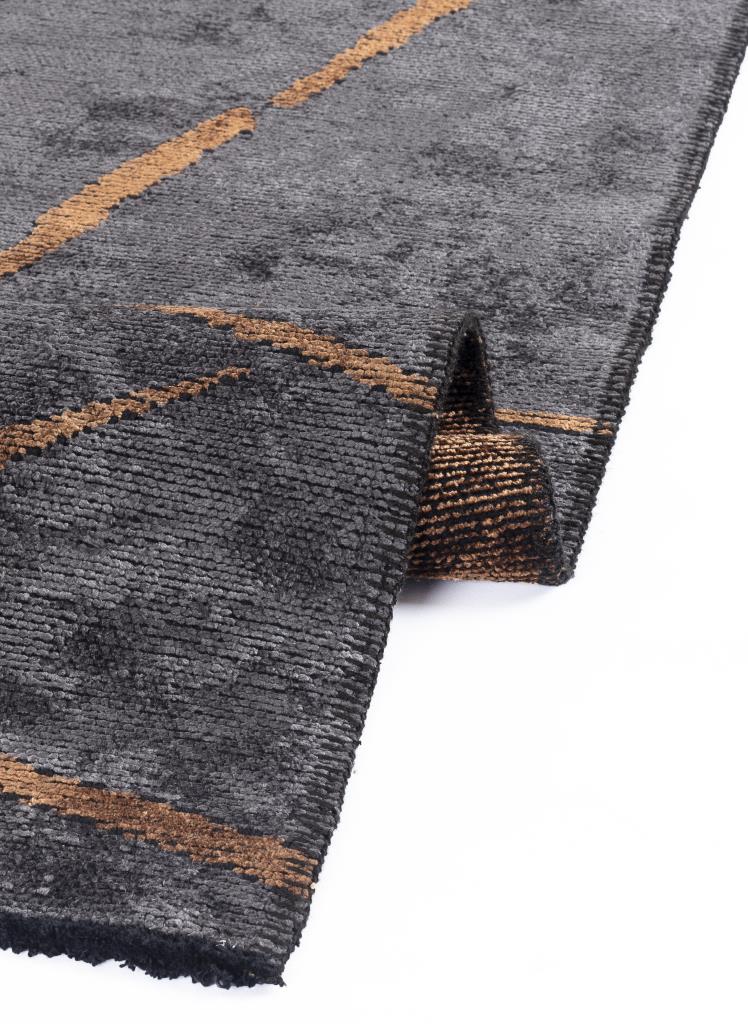 Hare Premium Modern Shiny Textured Area Rug 1311