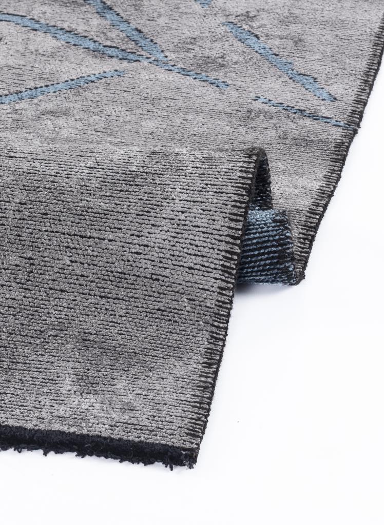 Hare Premium Modern Shiny Textured Area Rug 1312