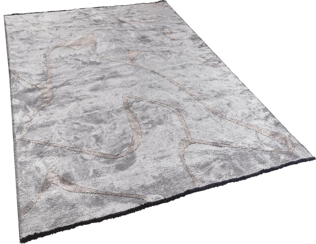 Hare Premium Modern Shiny Textured Area Rug 1322