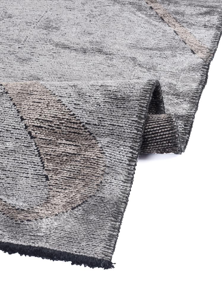 Hare Premium Modern Shiny Textured Area Rug 1322