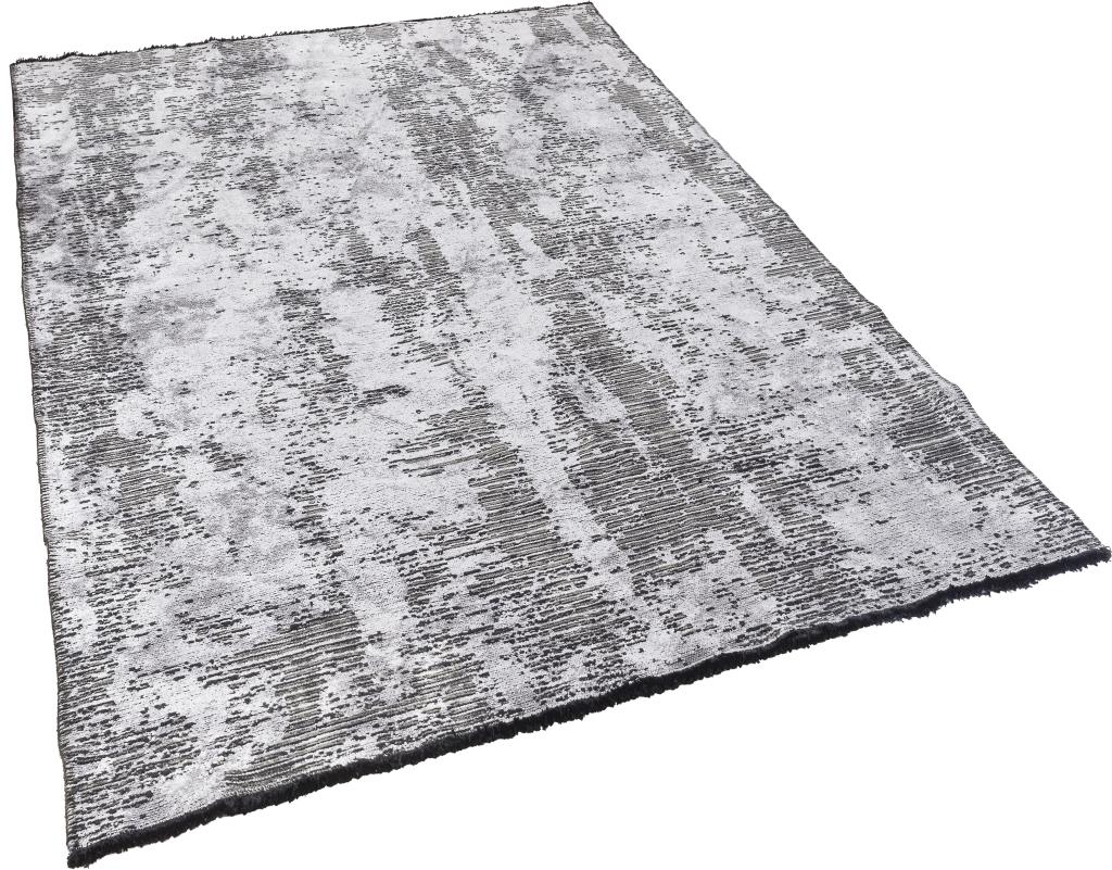 Hare Premium Modern Shiny Textured Area Rug 1341