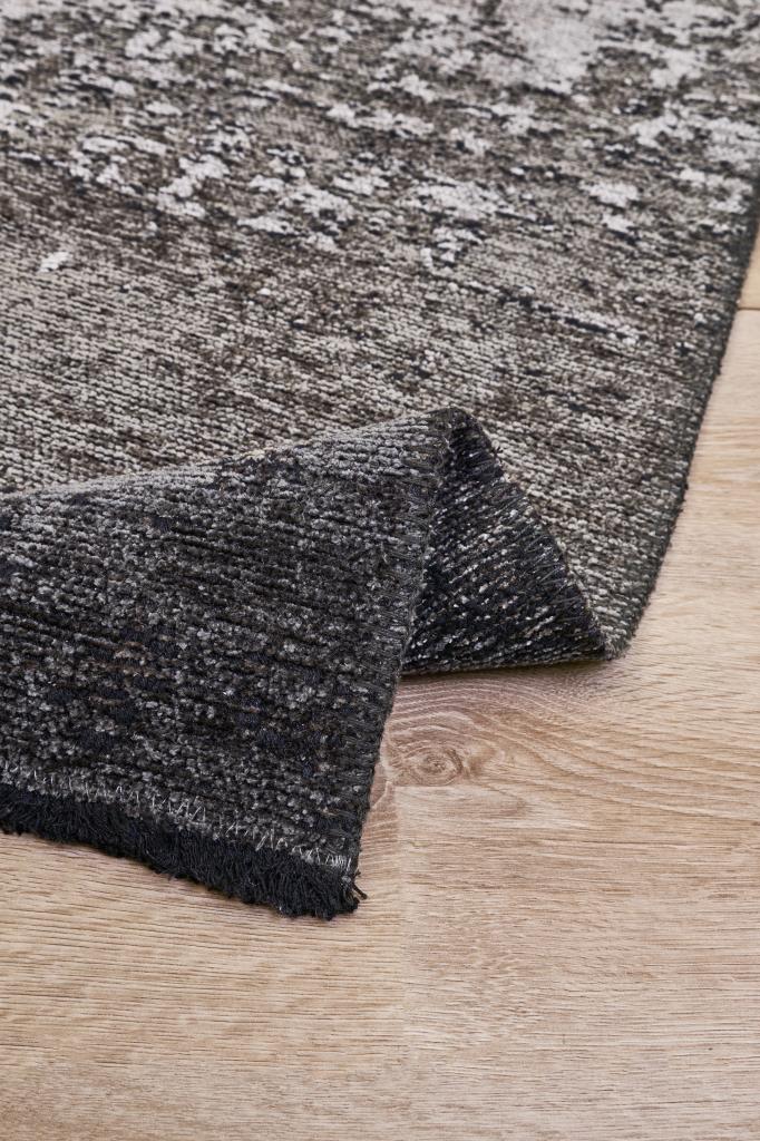 Hare Unique Modern Shiny Textured Area Rug 1411