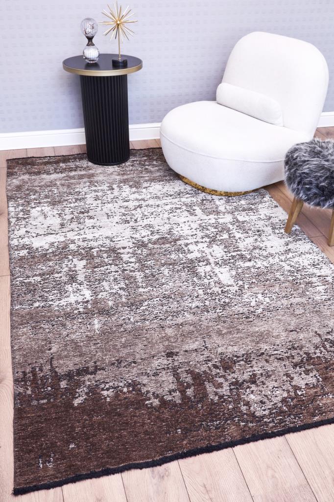 Hare Unique Modern Shiny Textured Area Rug 1412