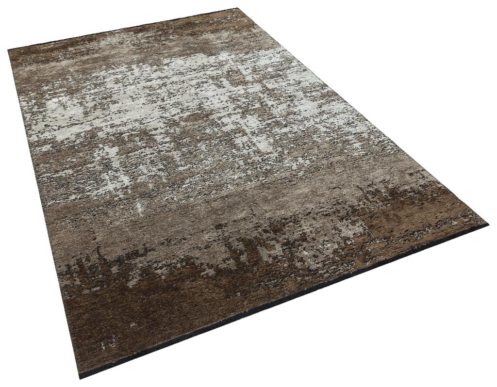Hare Unique Modern Shiny Textured Area Rug 1412