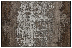 Hare Unique Modern Shiny Textured Area Rug 1412