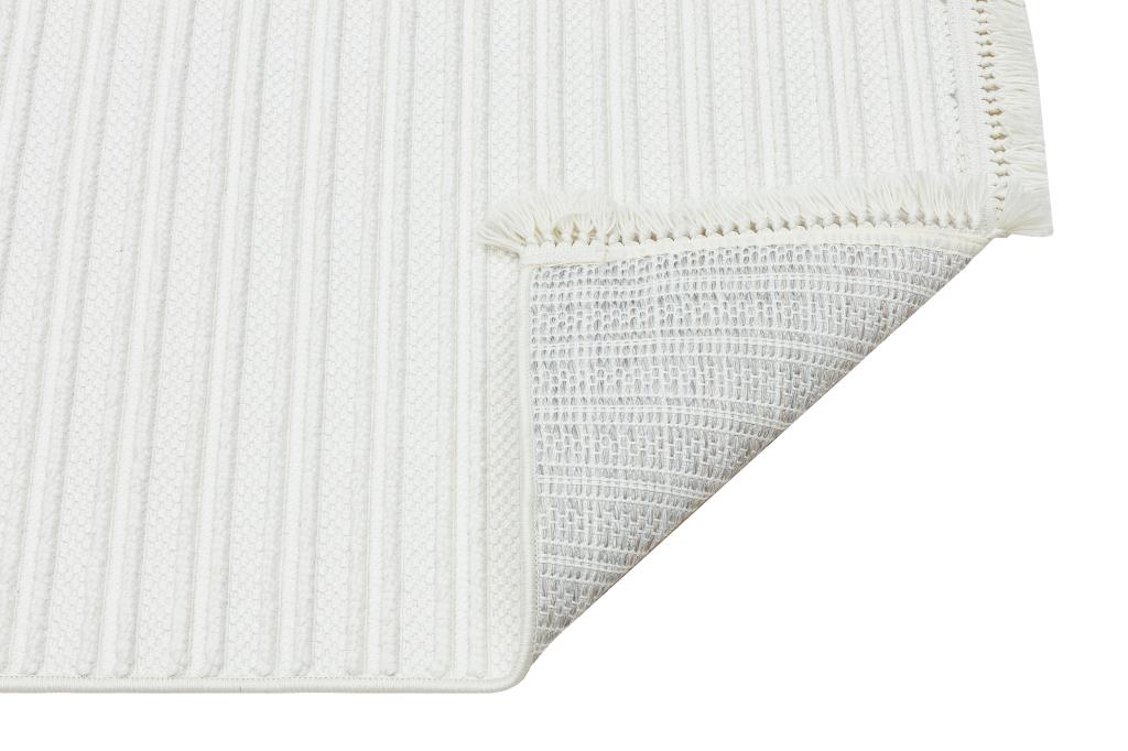 Havana Scandinavian and Embossed Patterned Fringed Area Rug 8551