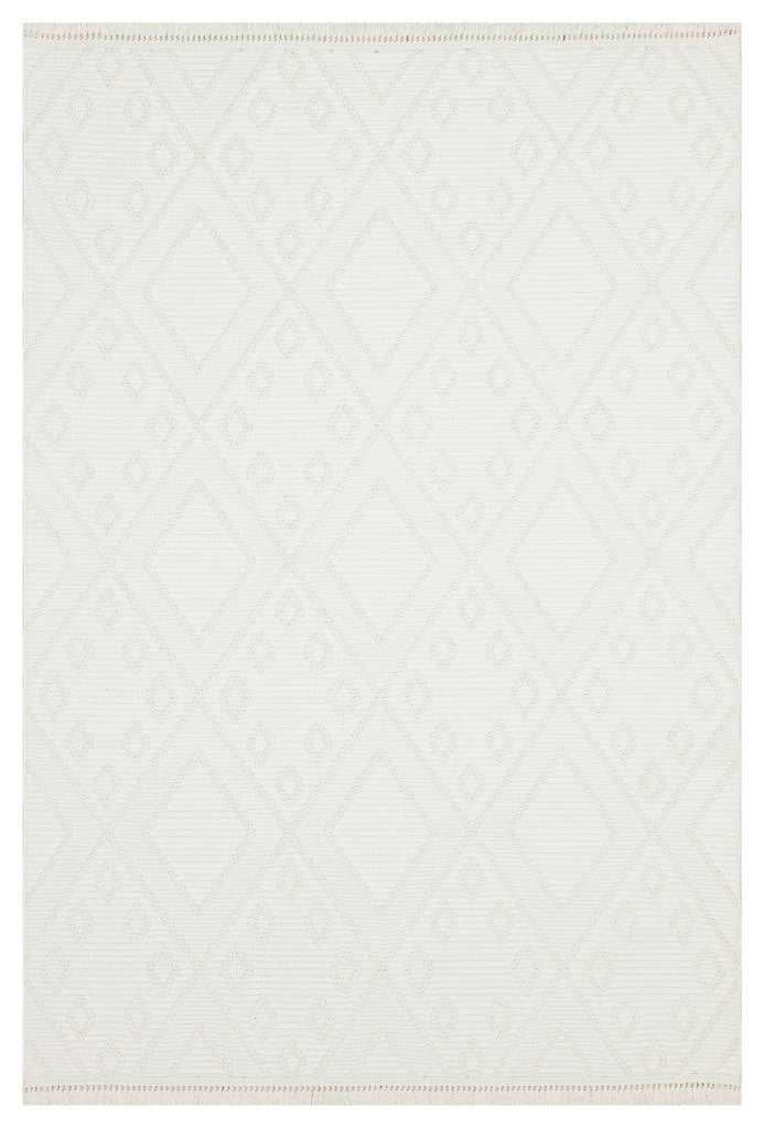 Havana Scandinavian and Embossed Patterned Fringed Area Rug 8561