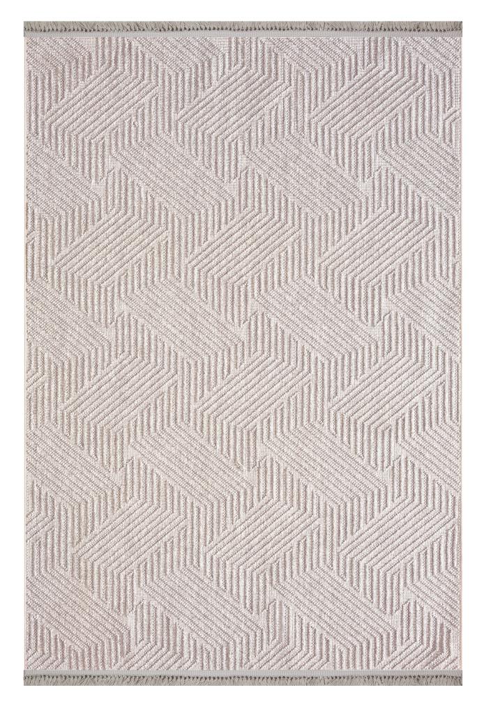 Havana Scandinavian and Embossed Patterned Fringed Area Rug 8592