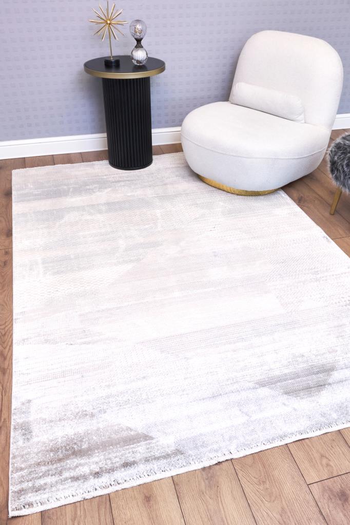 Heriz Bamboo Woven Ethnic Patterned Gray Area Rug 8218