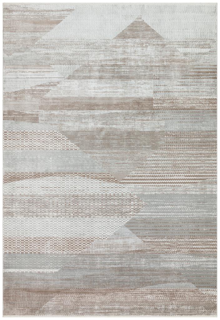 Heriz Bamboo Woven Ethnic Patterned Gray Area Rug 8218