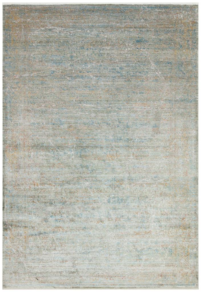 Heriz Bamboo Woven Ethnic Patterned Green Area Rug 8217