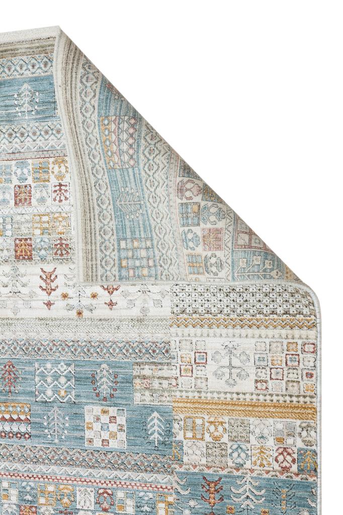 Heriz Bamboo Woven Ethnic Patterned Multi Area Rug 8211