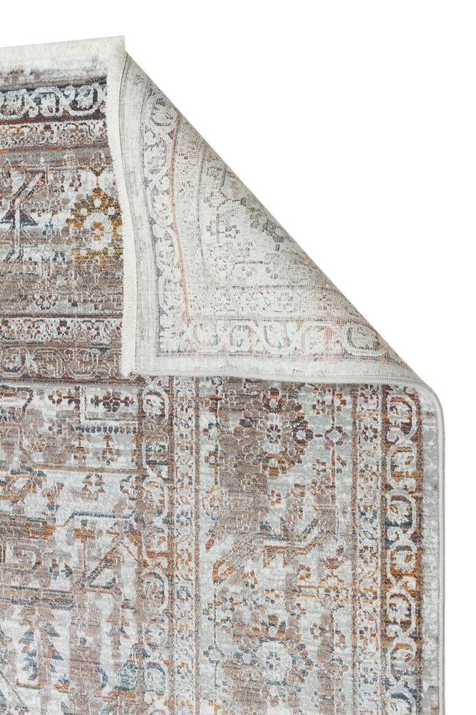 Heriz Bamboo Woven Ethnic Patterned Multi Area Rug 8212