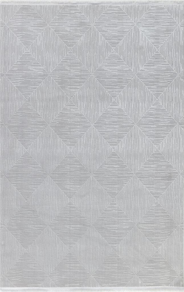 Lima Modern Pattern Gray Living Room Rug 6242