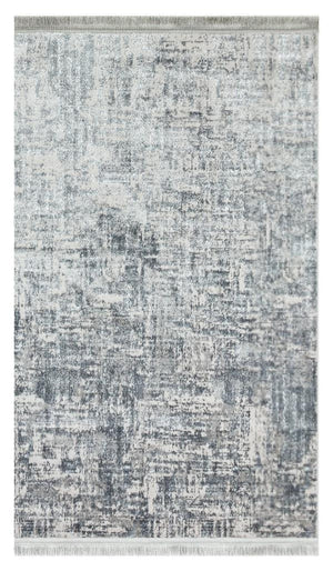 Lucca Washable Thin Grey Kitchen Rug with Non-Slip Base 6041