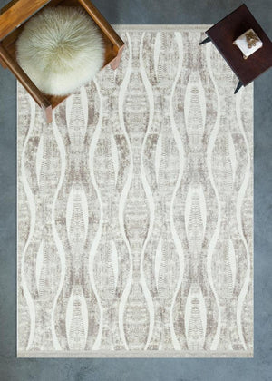 Lucca Washable Thin Mink Kitchen Rug with Non-Slip Base 6012