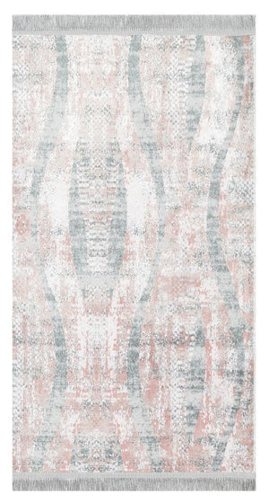Lucca Washable Thin Powder Kitchen Rug with Non-Slip Base 6013
