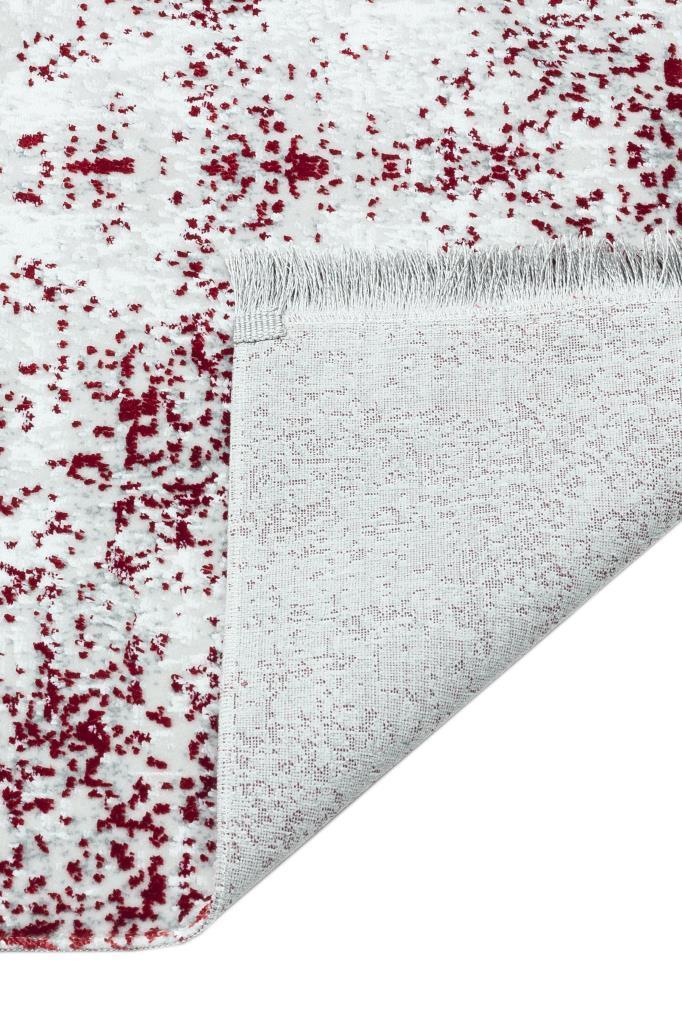 Lucca Washable Thin Red Kitchen Rug with Non-Slip Base 6004