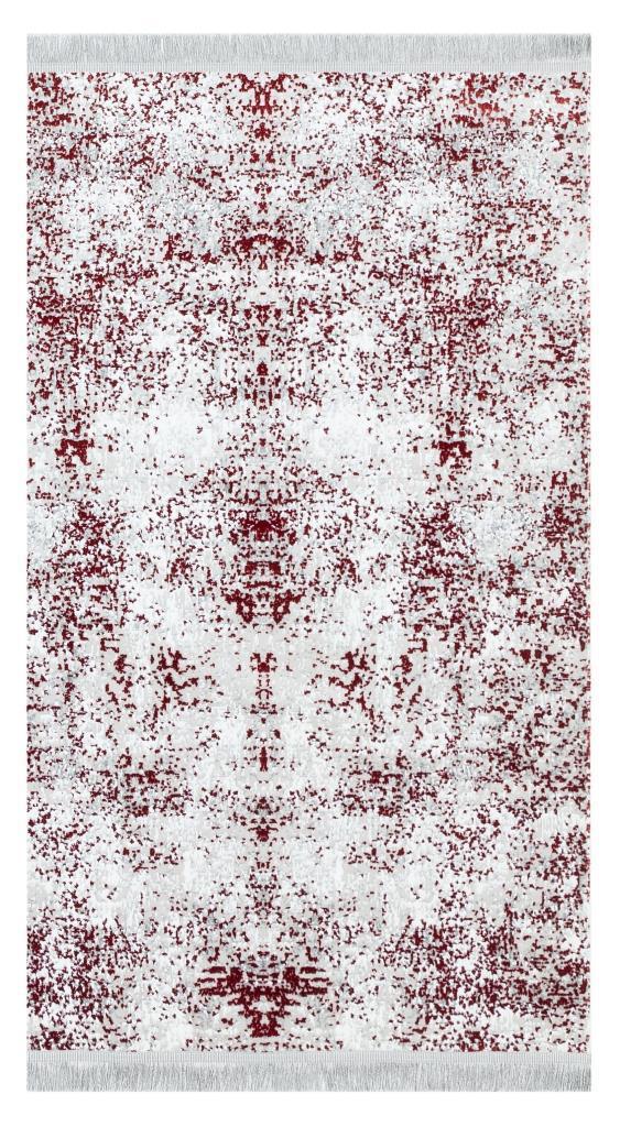 Lucca Washable Thin Red Kitchen Rug with Non-Slip Base 6004