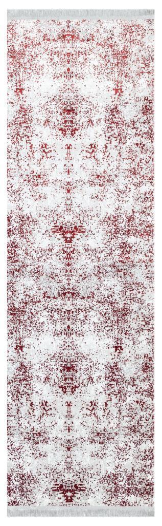 Lucca Washable Thin Red Kitchen Rug with Non-Slip Base 6004