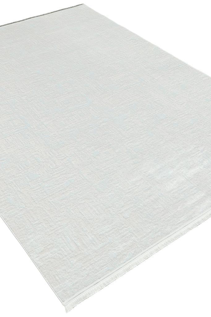 Lucca Washable Thin White Kitchen Rug with Non-Slip Base 6044
