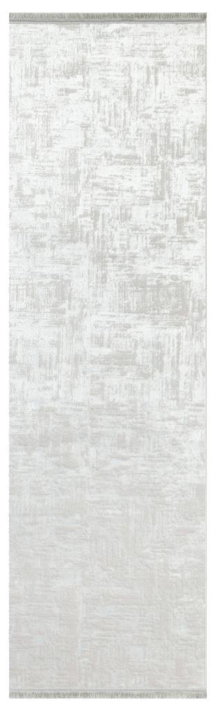 Lucca Washable Thin White Kitchen Rug with Non-Slip Base 6044