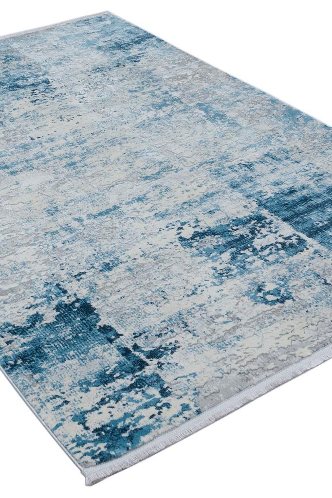 Luxia Modern Pattern Blue Living Room Rug 8603