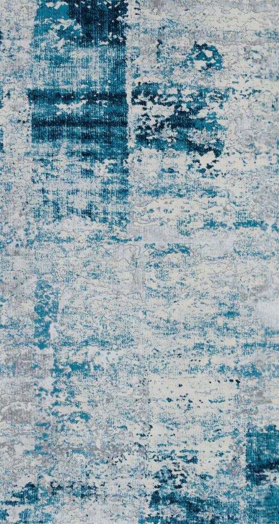 Luxia Modern Pattern Blue Living Room Rug 8603
