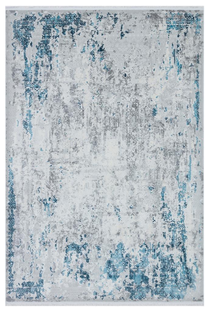 Luxia Modern Pattern Blue Living Room Rug 8612