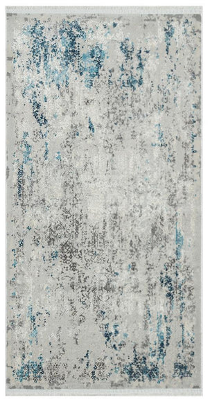 Luxia Modern Pattern Blue Living Room Rug 8612
