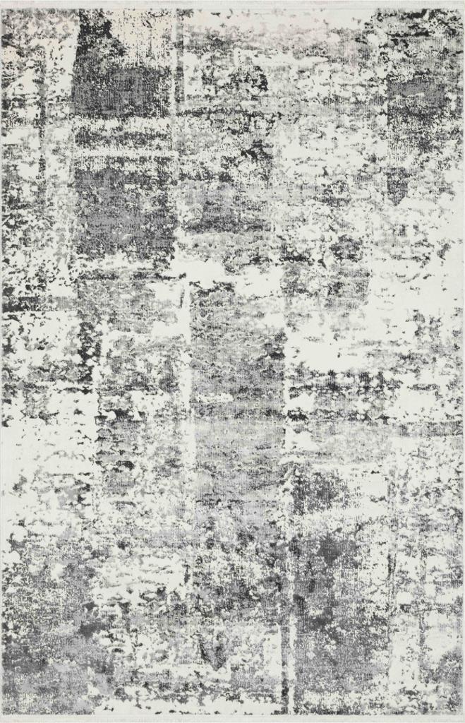 Luxia Modern Pattern Grey Living Room Rug 8605