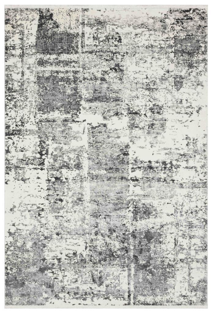 Luxia Modern Pattern Grey Living Room Rug 8605