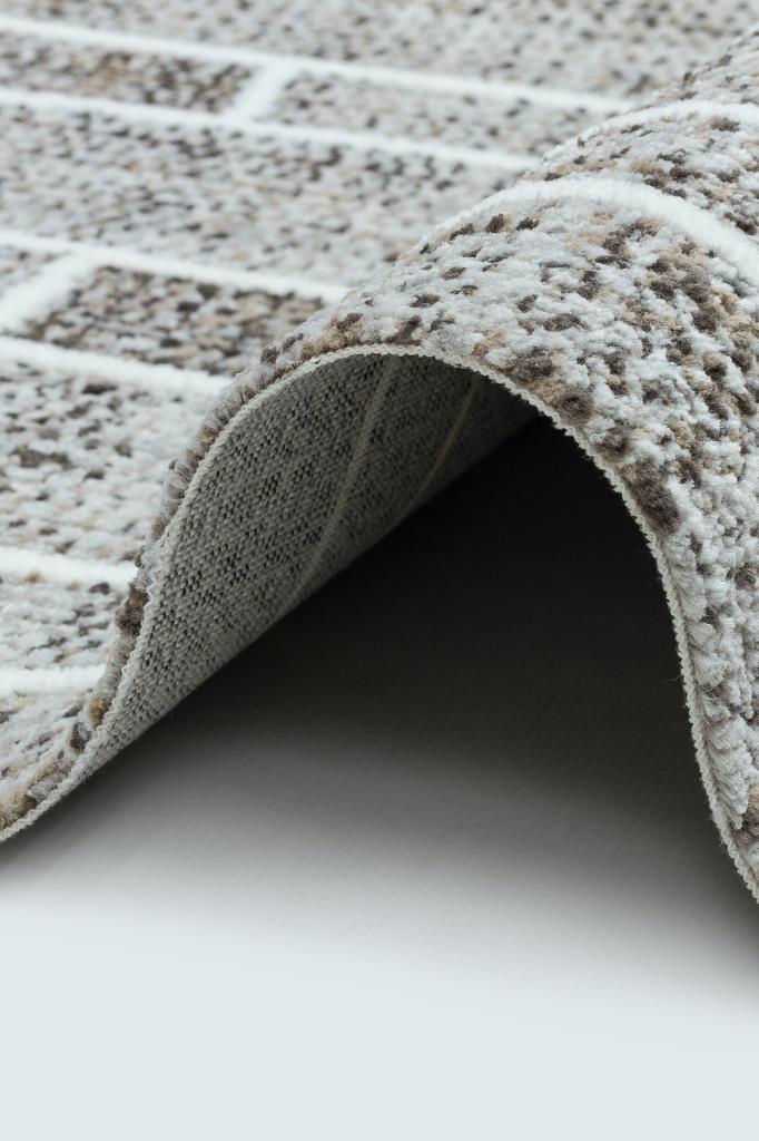 Marakes Scandinavian Patterned Fringed Thin Rug 1602