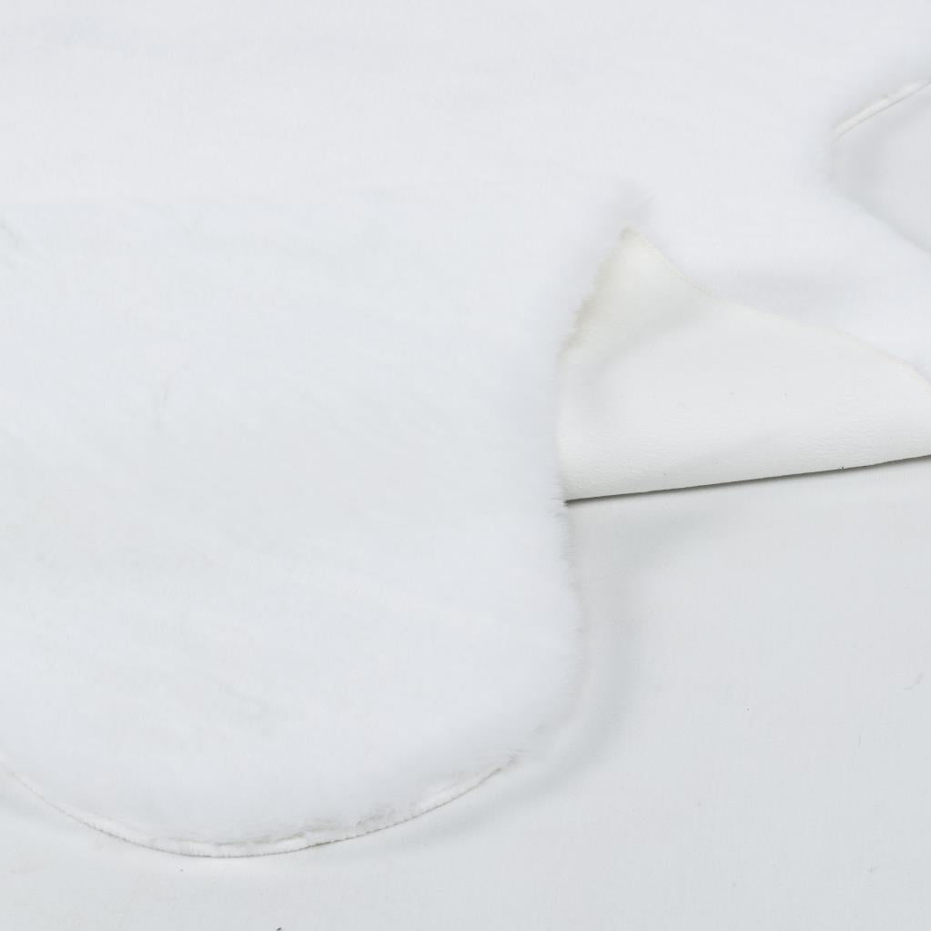 Meloni White Washable Plush Shaggy Post