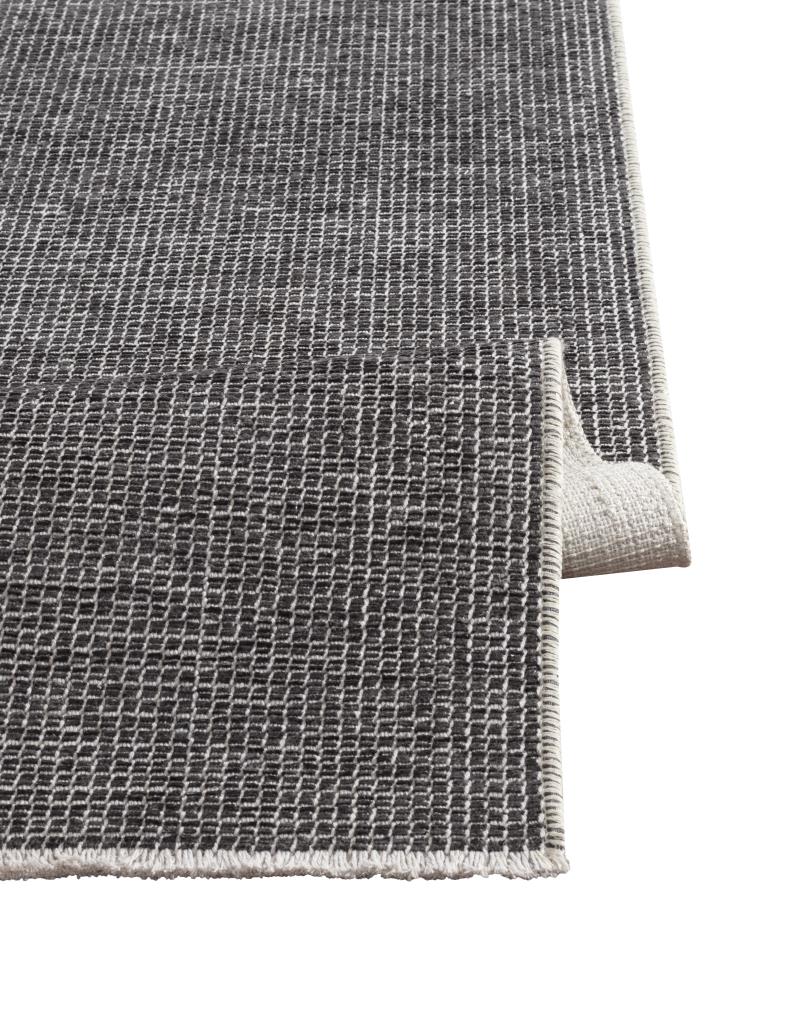 Pandora Plain Pattern Anthracite Thin Rug 2415
