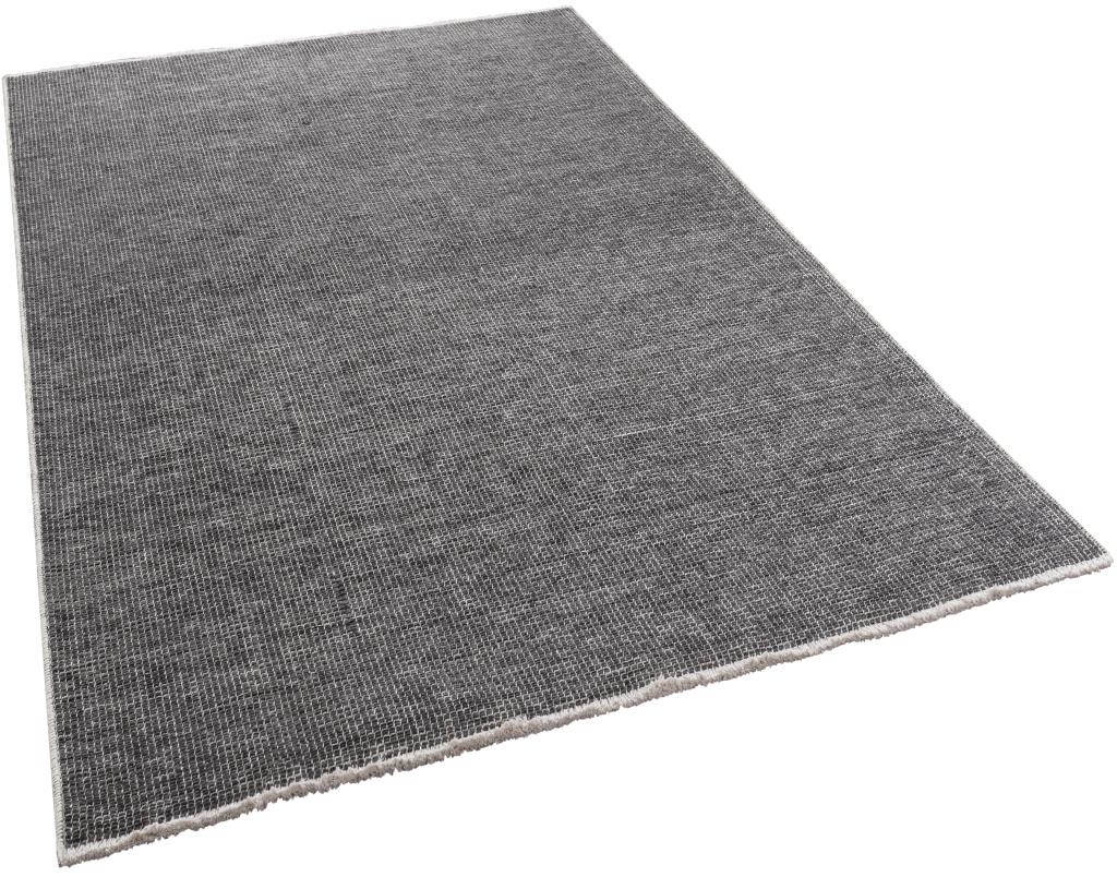 Pandora Plain Pattern Anthracite Thin Rug 2415
