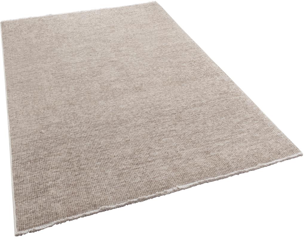 Pandora Plain Pattern Beige Thin Rug 2412