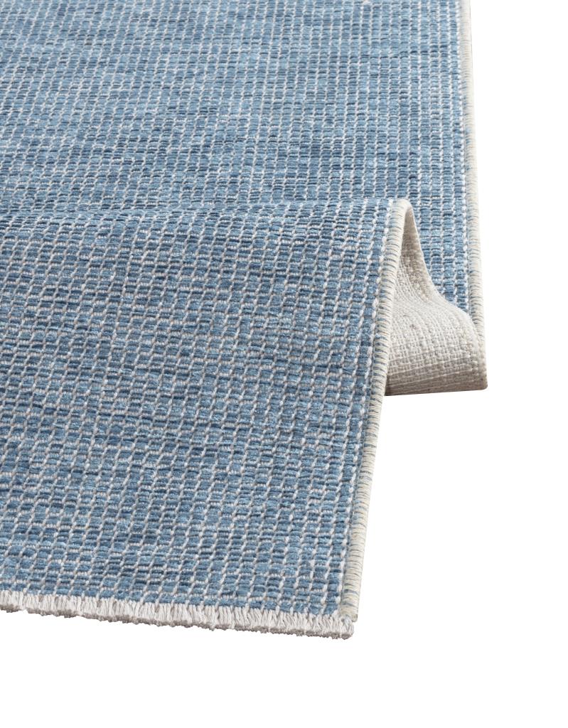 Pandora Plain Pattern Blue Thin Rug 2417