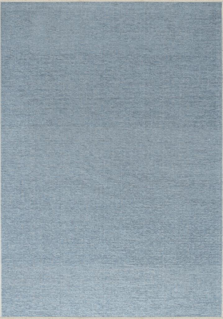 Pandora Plain Pattern Blue Thin Rug 2417