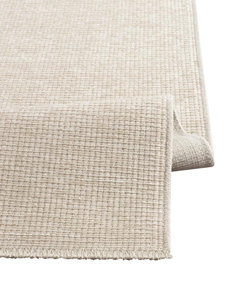 Pandora Plain Pattern Ecru Thin Rug 2411