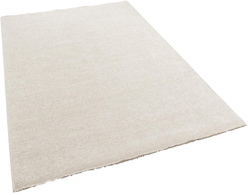 Pandora Plain Pattern Ecru Thin Rug 2411