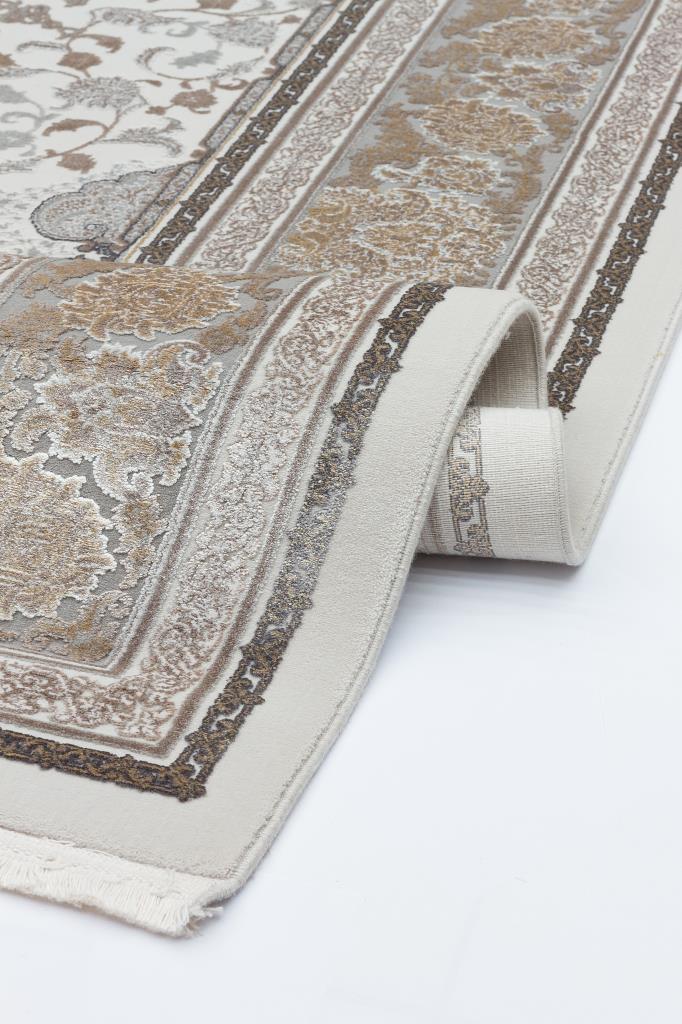 Queen Beige Bamboo Woven Modern Living Room Rug 8117