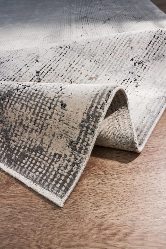 Queen Cream Bamboo Woven Modern Living Room Rug 8107